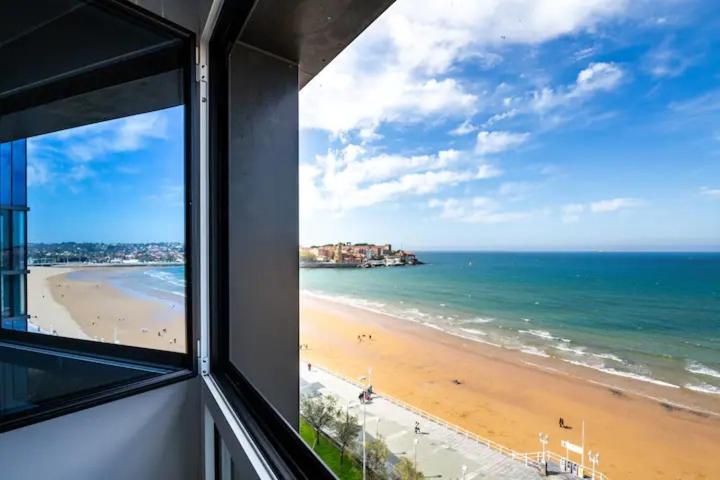 Apartamento Ezcurdia 22 Playa De San Lorenzo Primera Linea Gijón Exteriér fotografie